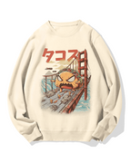 Taco Monster Cotton Sweatshirt