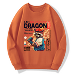 I am a dragon, and this trash can is my golden raccoon Cotton Pullover Sweatshirt