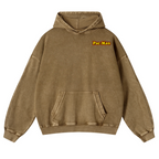 Pacman Vintage Washed Cotton Back Art Hoodie