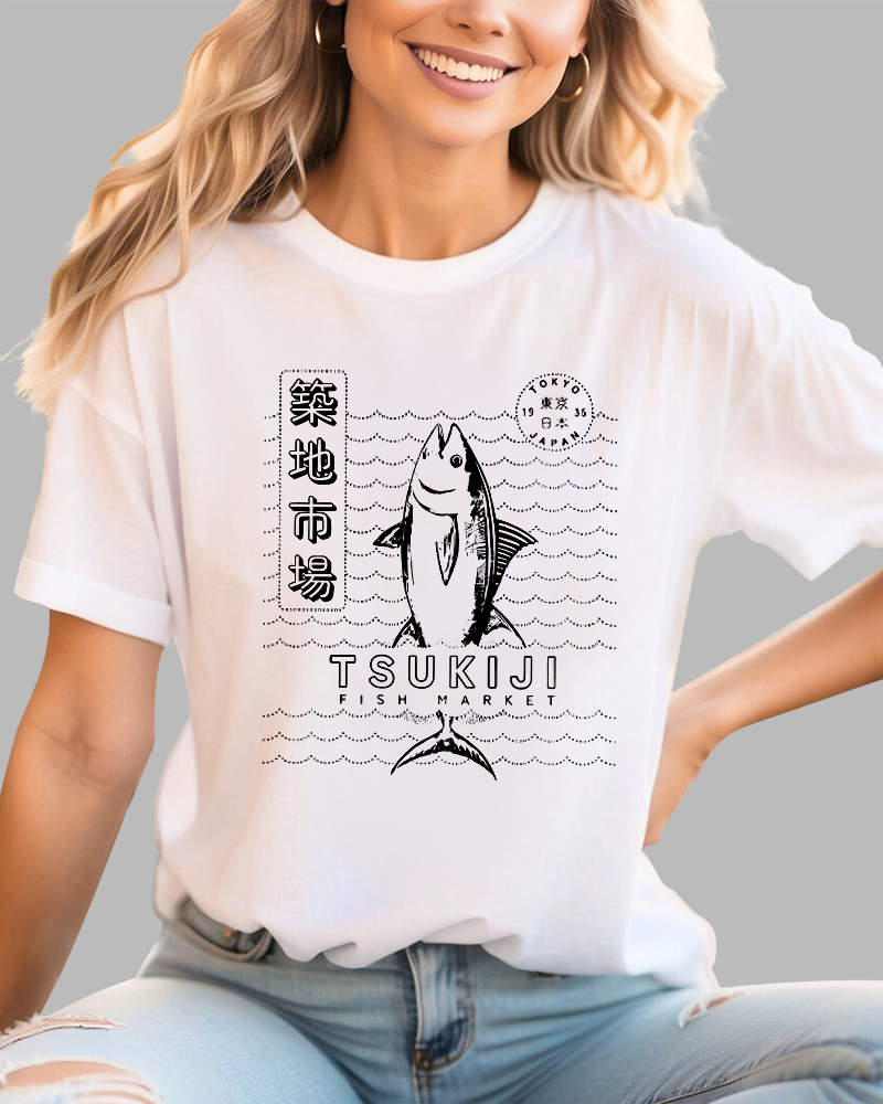 Tuna at Tsukiji Market in Tokyo, Japan T-shirt