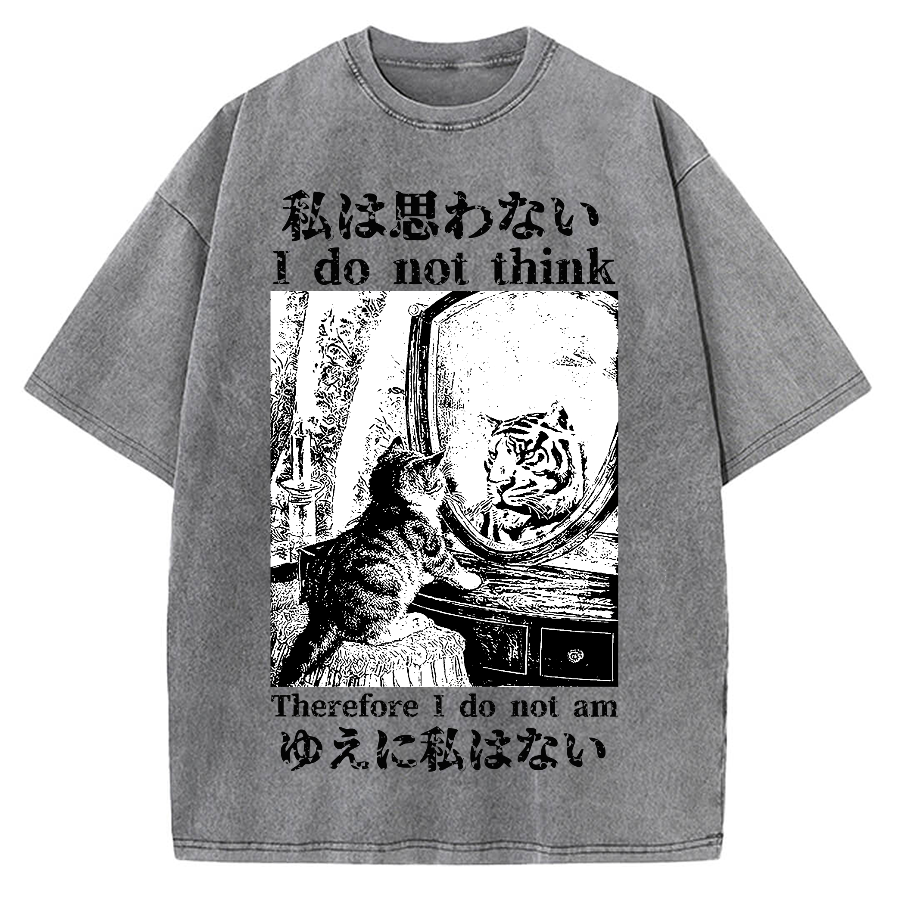 Thinking Kitten Vintage Washed T-shirt