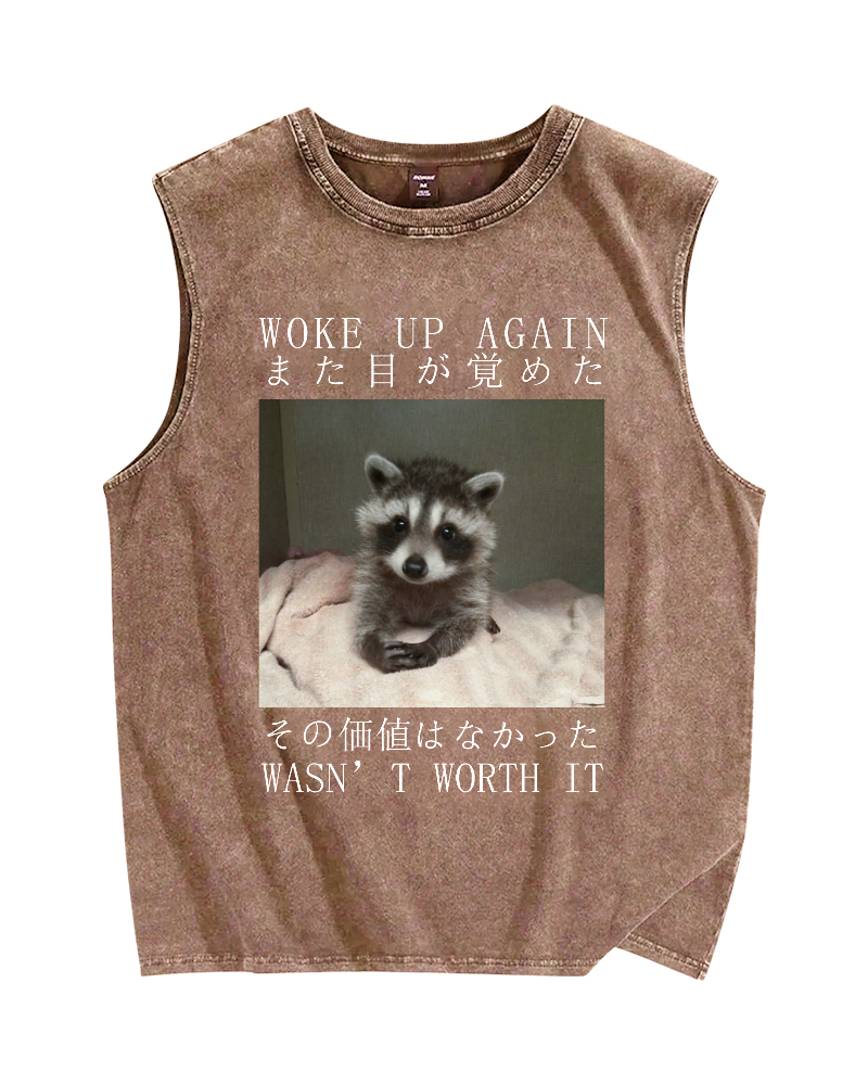 Hell Won't Take Me Vintage Distressed Washed Tank Top