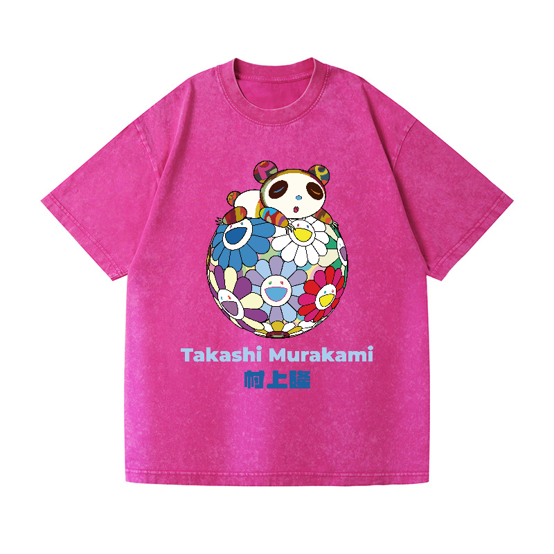 Japan Panda Vintage Wash Japanese Design T-Shirt