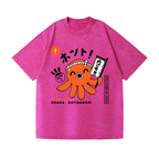 Takoyaki Vintage Wash Japanese Design T-Shirt