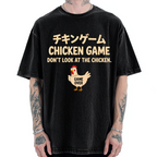 Chicken Game Funny Vintage Washed T-shirt