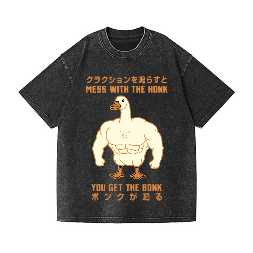 Duck Goose Vintage Wash Japanese Design T-Shirt
