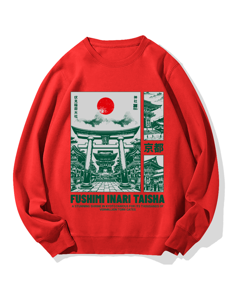 Osaka Fushimi-Inari Taisha Cotton Sweatshirt