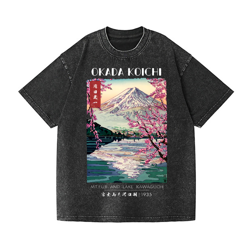 Okada Koichi Vintage Wash Japanese Design T-Shirt