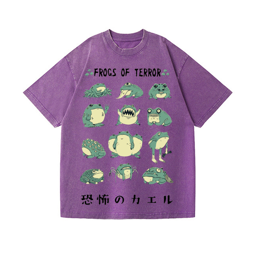 Frog Vintage Wash Japanese Design T-Shirt