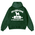 Akita Vintage Washed Cotton Back Art Hoodie