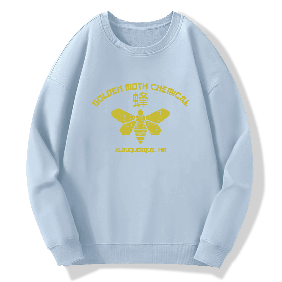 Golden Moth Chemical Cotton Pullover Sweatshirt