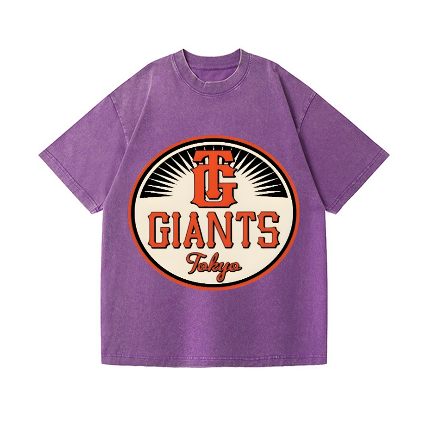 Tokyo Giants Baseball Vintage Wash Japanese Design T-Shirt