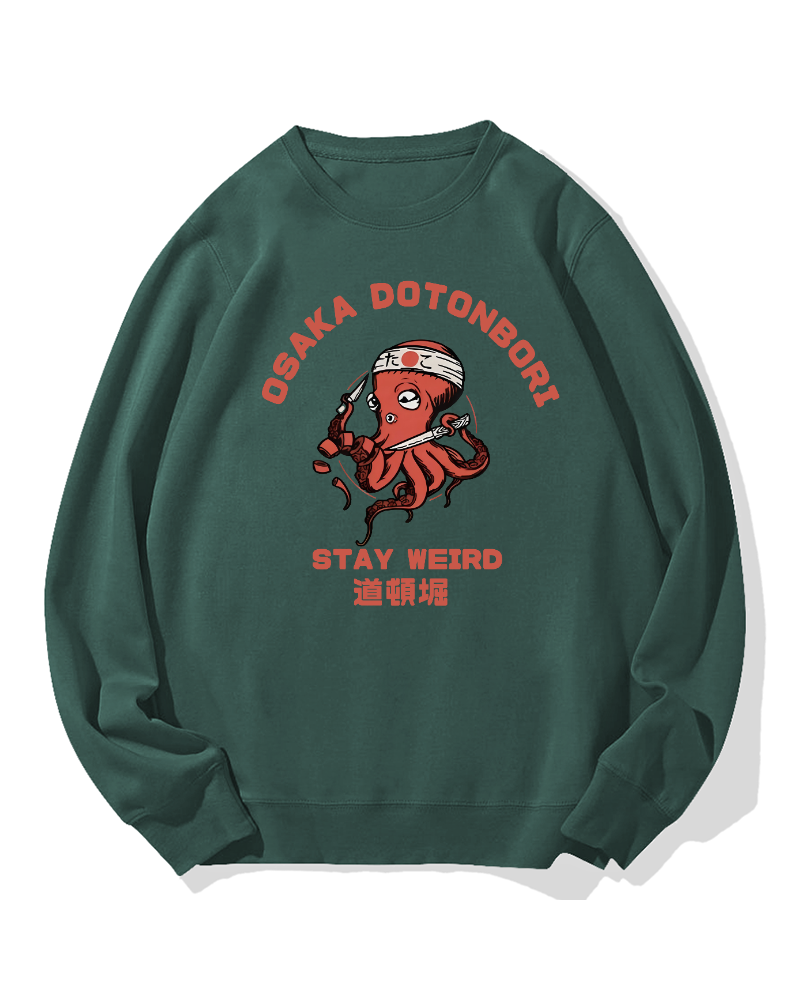Dotonbori Octpus Cotton Sweatshirt