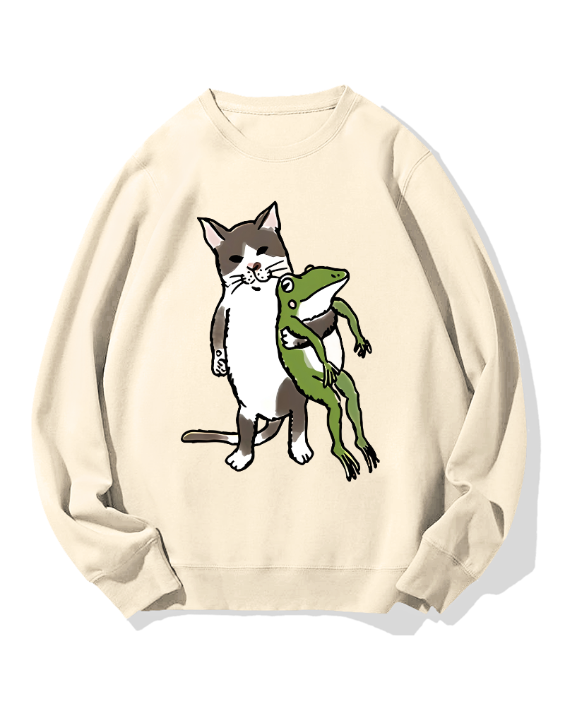 Cat&Frog Cotton Sweatshirt