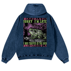 Frog's Void Excuse Vintage Washed Cotton Back Art Hoodie