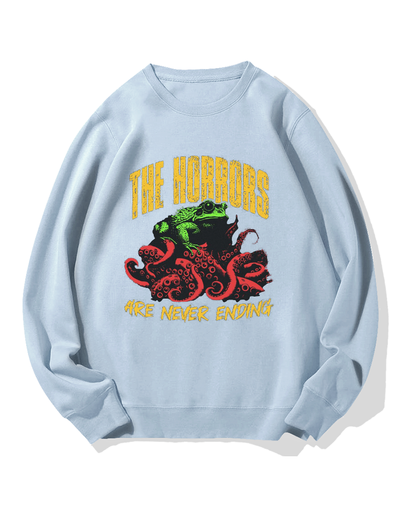 Horror Frog Cotton Sweatshirt