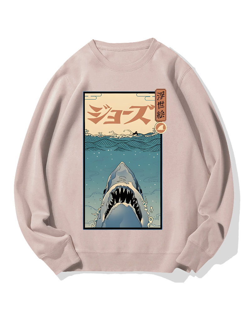 Uyiko-e Shark Cotton Sweatshirt