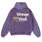 Vintage Vault Vintage Washed Cotton Back Art Hoodie
