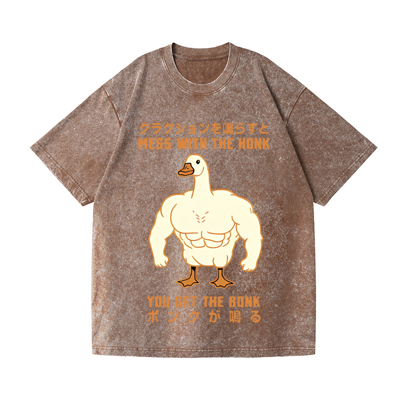 Duck Goose Vintage Wash Japanese Design T-Shirt