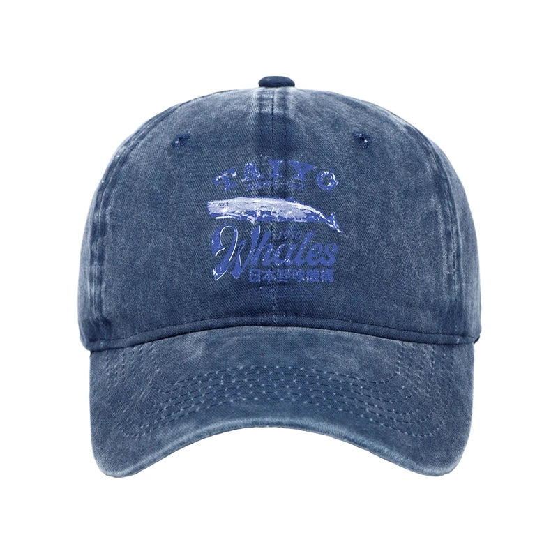 Japan Taiyo Whales Washed Cap