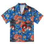 Tiger Among Flowers Aloha Hawaiian Shirt