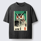 Unisex Eagle Owls Washed T-Shirt
