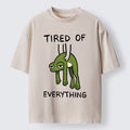 Unisex Tired Of Everything Frog Washed T-Shirt