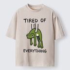 Unisex Tired Of Everything Frog Washed T-Shirt