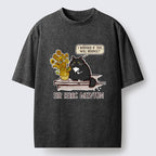 Unisex Cat Wants To Do A Physics Experiment Washed T-Shirt