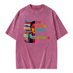 Ban Liars and Crooks Not History and Books Unisex Washed T-shirt