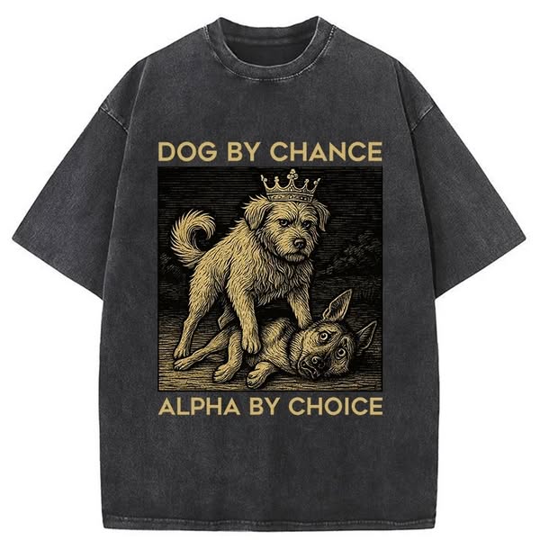 Birth Of The Dog King Washed T-Shirt
