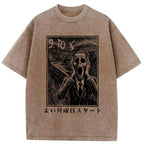 Office Worker The Scream Washed T-Shirt