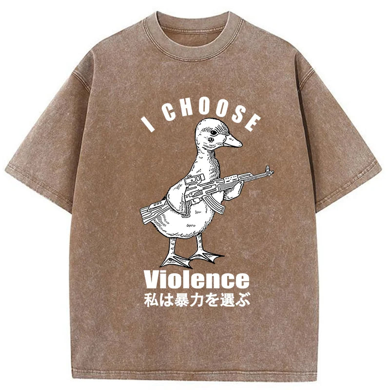 I Choose Violence Washed T-Shirt