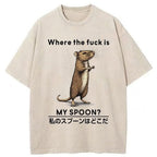 Where's My Spoon Washed T-Shirt