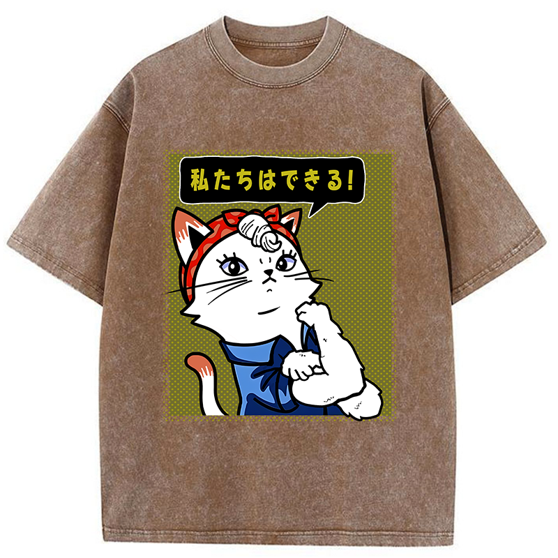 We Can Do It Washed T-Shirt