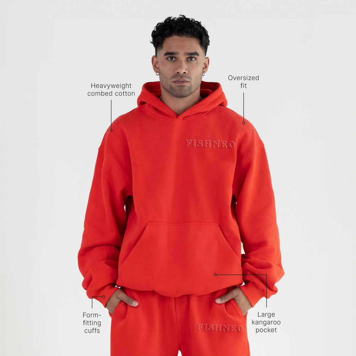 Fishneo Unisex Minimalist cotton Hoodie