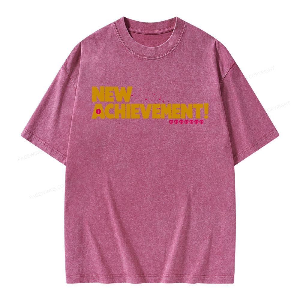 New Achievement Unisex Washed T-shirt