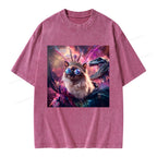 Princess Donut & Mongo Unisex Washed T-shirt