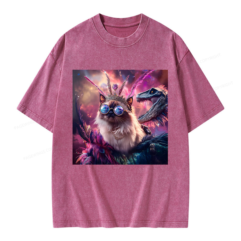 Princess Donut & Mongo Unisex Washed T-shirt