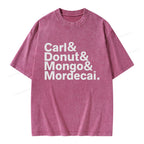 Donut Mongo Mordecai Unisex Washed T-shirt