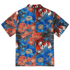 Tiger Among Flowers Button-up Shirt