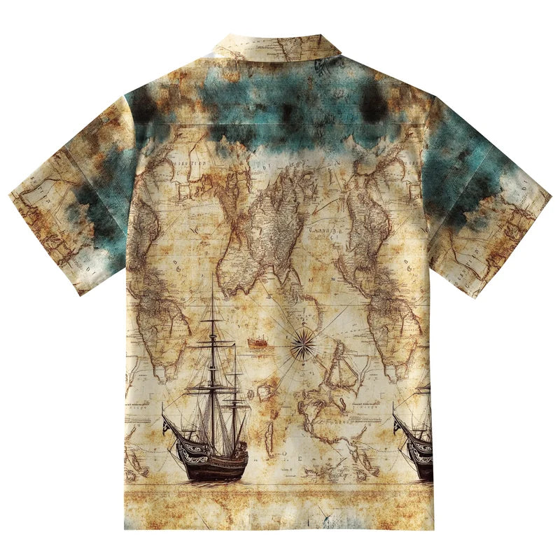 Nautical Chart Button-up Shirt