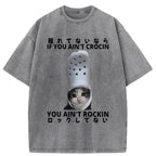 Funny Cat Meme Japan Washed T-Shirt