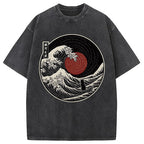 The Solitary Wanderer Cat Washed T-Shirt