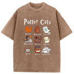 Wizard Cats Washed T-Shirt