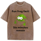 Funny Frog Kanji Washed T-Shirt