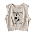 I Can't Tolerate Lactose Sleeveless Crop Top