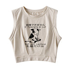 I Can't Tolerate Lactose Sleeveless Crop Top
