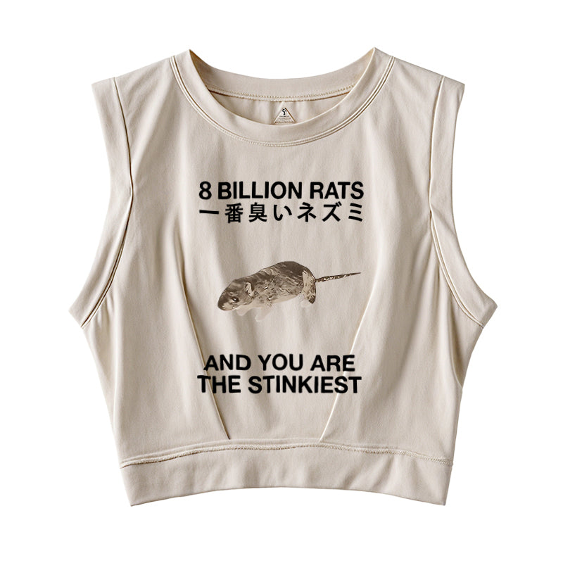 World's Stinkiest Rat Sleeveless Crop Top
