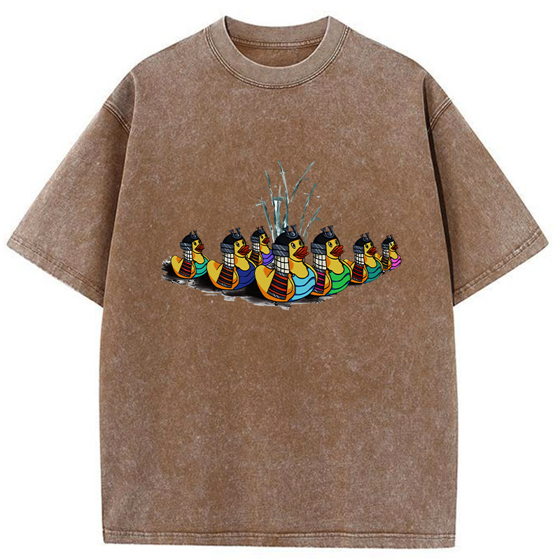 Samurai Ducks Washed T-Shirt